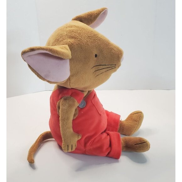 Mouse Stuffed Animal Plush 15" Toy Wearing Red Overalls Give A Mouse A Cookie - Picture 6 of 8